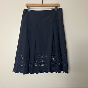 Ann Taylor Navy A-Line Skirt